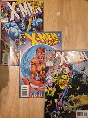 Assorted 90s Marvel X-Men Comic Books (Set of 3)